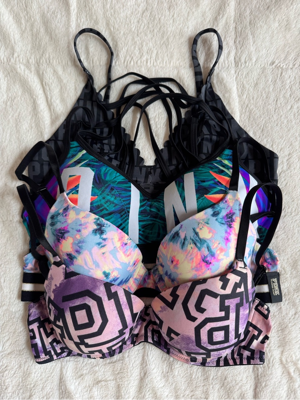 4 Victoria's Secret PINK Bras